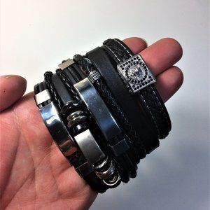 Genuine Leather Bracelets Lot